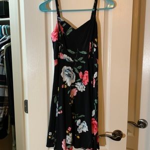 Old Navy black dress with flowers
